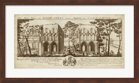 Framed View of Roche-Abbey Print