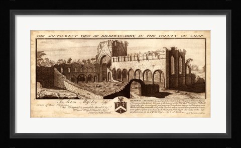 Framed View of Bildewas-Abbey Print