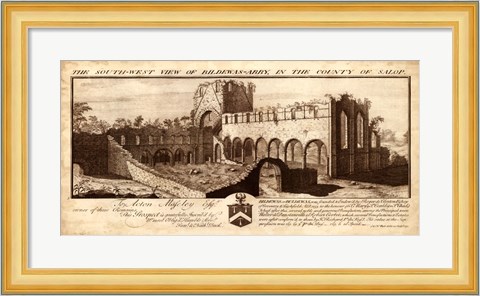 Framed View of Bildewas-Abbey Print