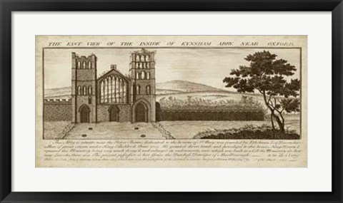 Framed View of Eynsham Abbey Print
