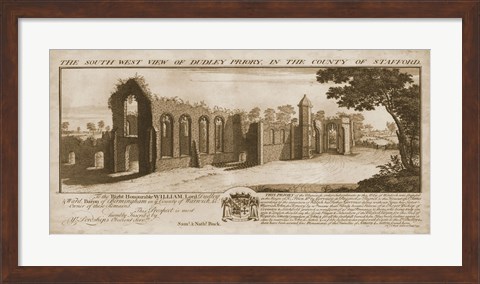 Framed View of Dudley Priory Print
