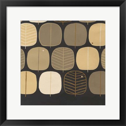 Framed Woodland Motif I Print