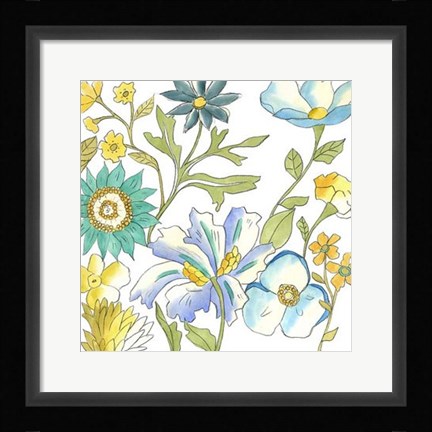 Framed Bouquet Garden III Print