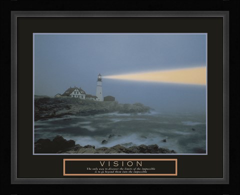 Framed Vision-Lighthouse Print
