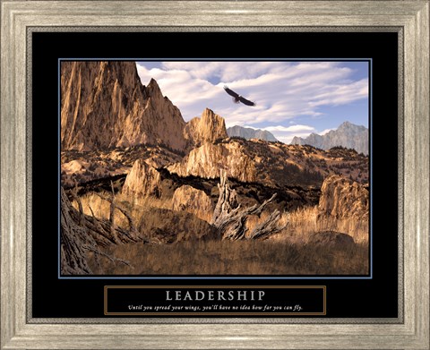 Framed Leadership-Eagle Print