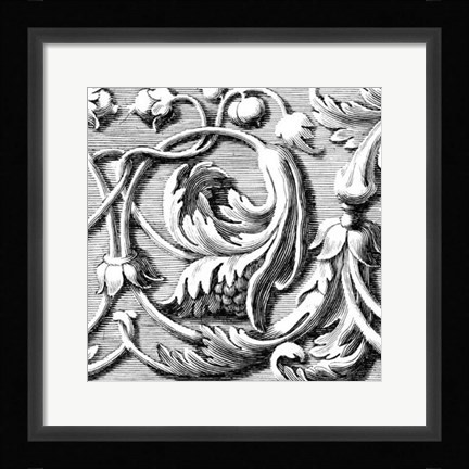 Framed Sculptural Detail VI Print