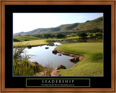 Framed Leadership-Golf Print