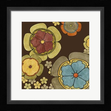 Framed Vibrant Sari I Print