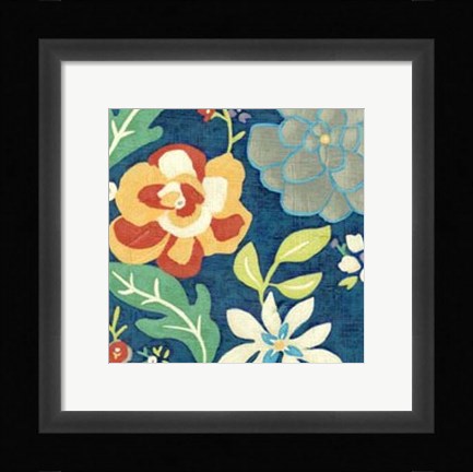 Framed Indigo Garden III Print