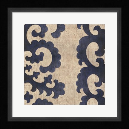 Framed Indigo Suzani III Print