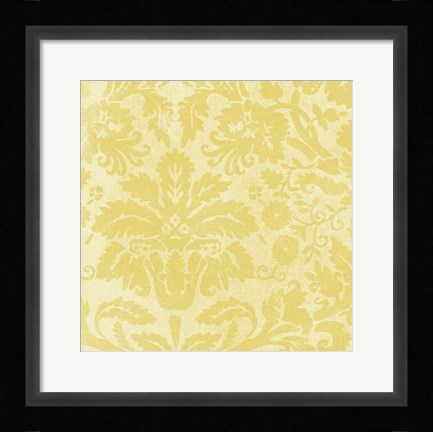 Framed Damask Detail I Print