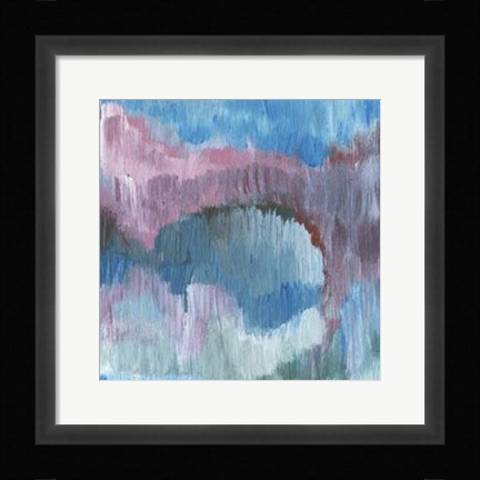 Framed Lapis Impressions I Print