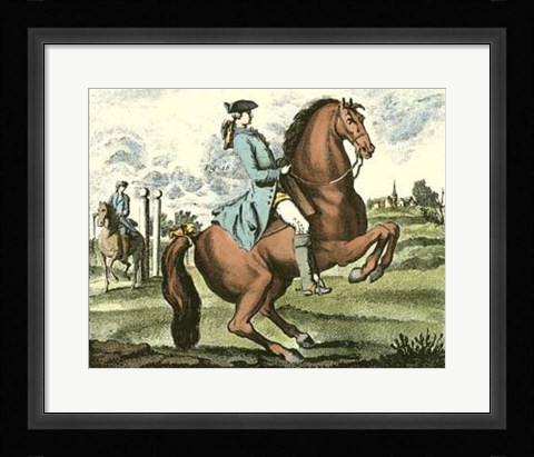Framed Equestrian Training III Print