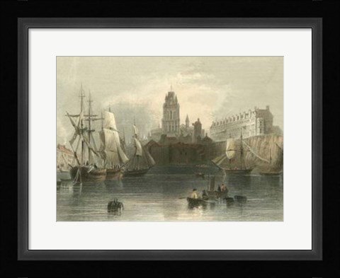 Framed Radcliffe Church &amp; Basin, Bristol Print