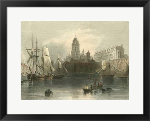 Framed Radcliffe Church &amp; Basin, Bristol Print