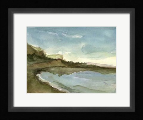 Framed Plein Air Landscape III Print