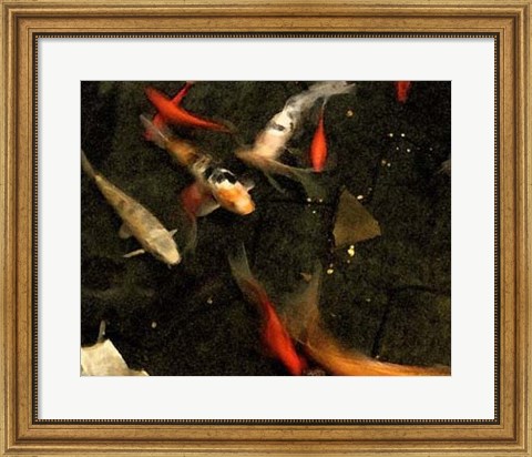 Framed Goldfish Pond II Print