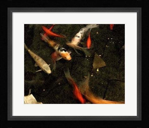 Framed Goldfish Pond II Print