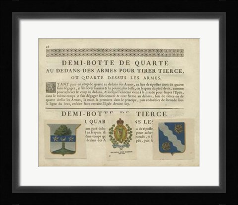 Framed Vintage Armes &amp; Crests I Print
