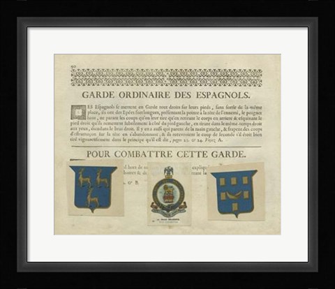 Framed Vintage Armes &amp; Crests II Print