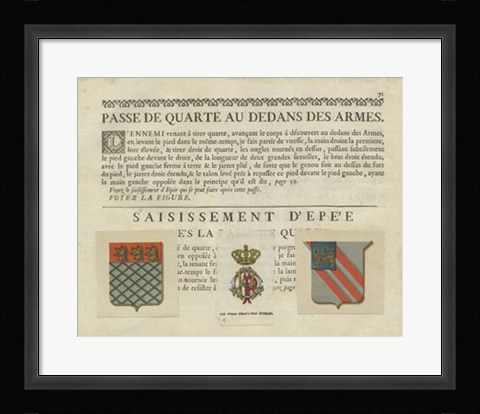 Framed Vintage Armes &amp; Crests V Print