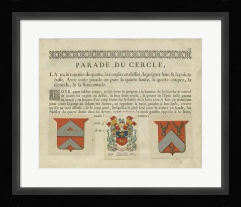 Framed Vintage Armes &amp; Crests VI Print
