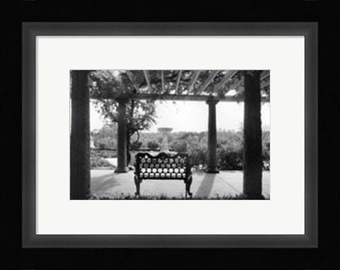 Framed Garden Elegance I Print