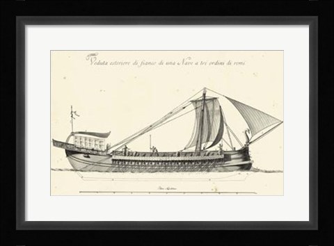 Framed Veduta di Palmi Napoletani II Print