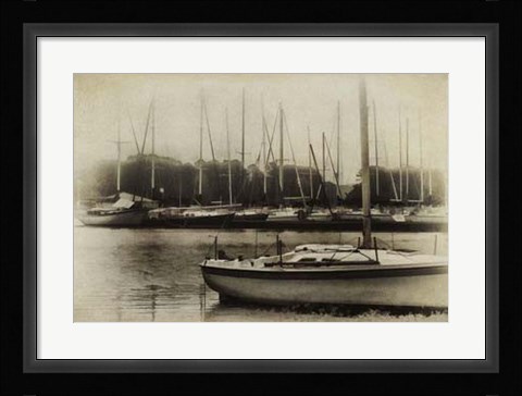 Framed Waiting to Sail I Print