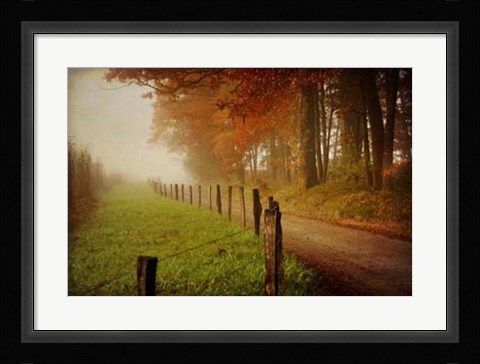 Framed Foggy Morning on Hyatt Lane Print