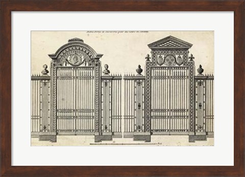 Framed Neufforge Gate II Print