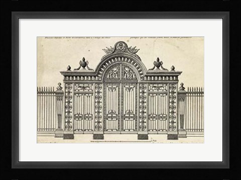 Framed Neufforge Gate III Print