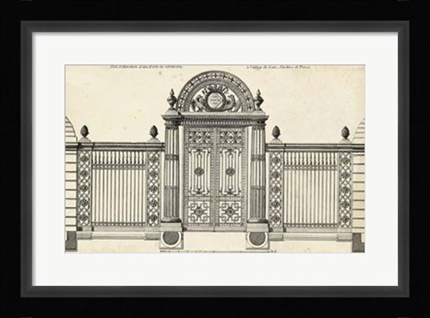 Framed Neufforge Gate IV Print