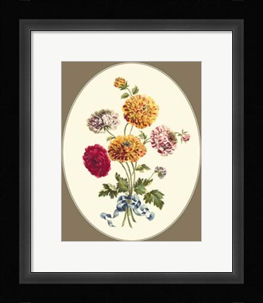 Framed Antique Bouquet III Print