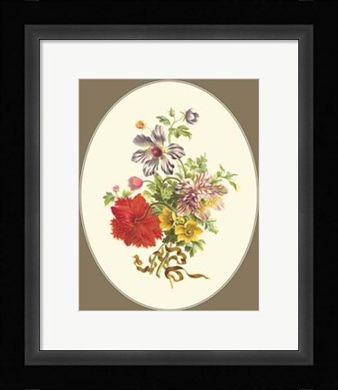 Framed Antique Bouquet IV Print