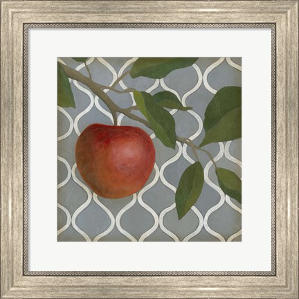 Framed Fruit and Pattern III Print