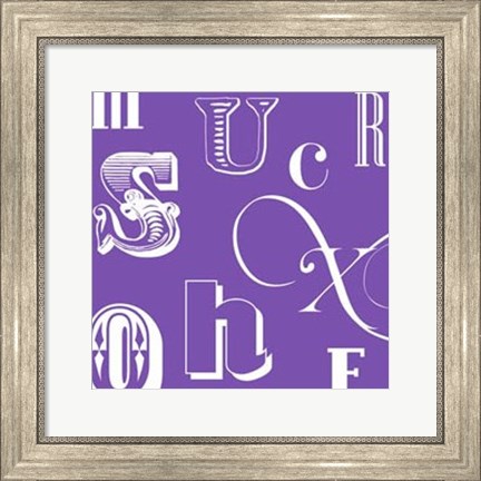 Framed Fun With Letters III Print