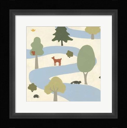 Framed Enchanted Forest II Print