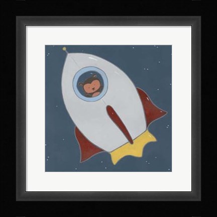 Framed Monkeys in Space II Print