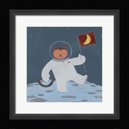 Framed Monkeys in Space III Print