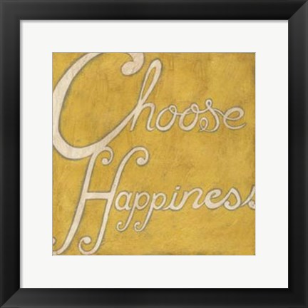 Framed Choose Happiness Print