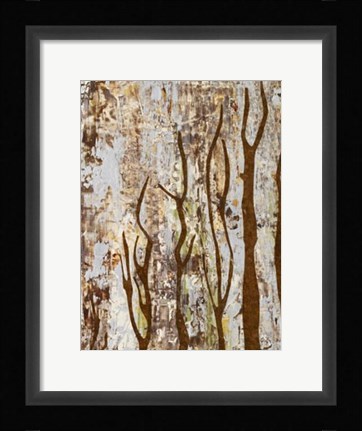 Framed Butterfly Tree I Print