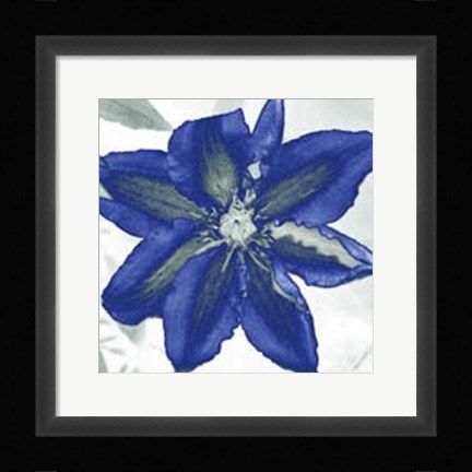 Framed Indigo Star I Print