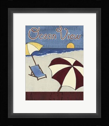 Framed Cabana Sign II Print