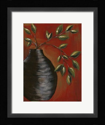 Framed Zen Vase I Print