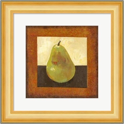 Framed Gilded Fruit I Print