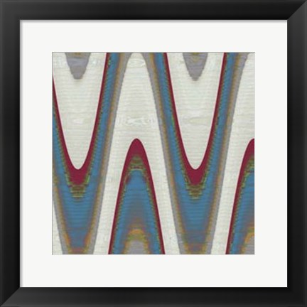 Framed Radio Waves II Print