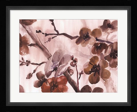 Framed Blossom Poetry II Print