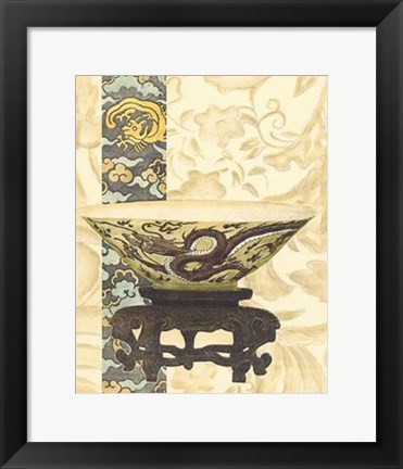 Framed Asian Tapestry I Print