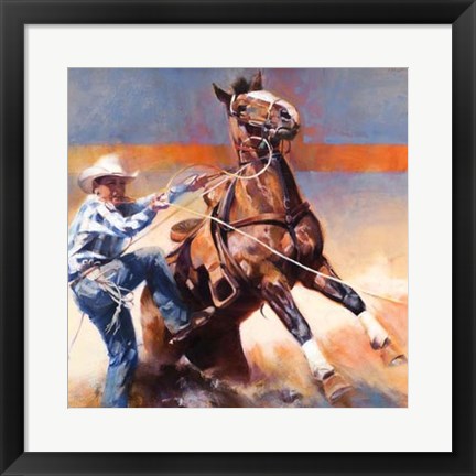 Framed Got 'im Print